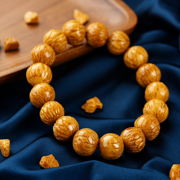 黄金海柳手串的图片 黄金海柳手串的图片